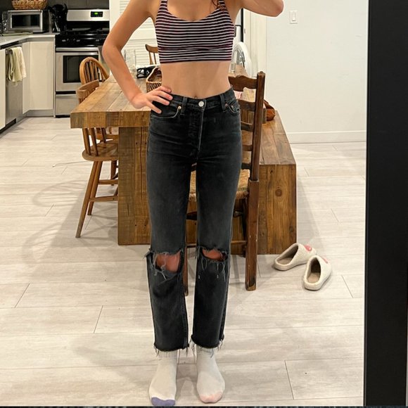 Re/Done Washed Black Jeans  - 26 - Picture 2 of 8